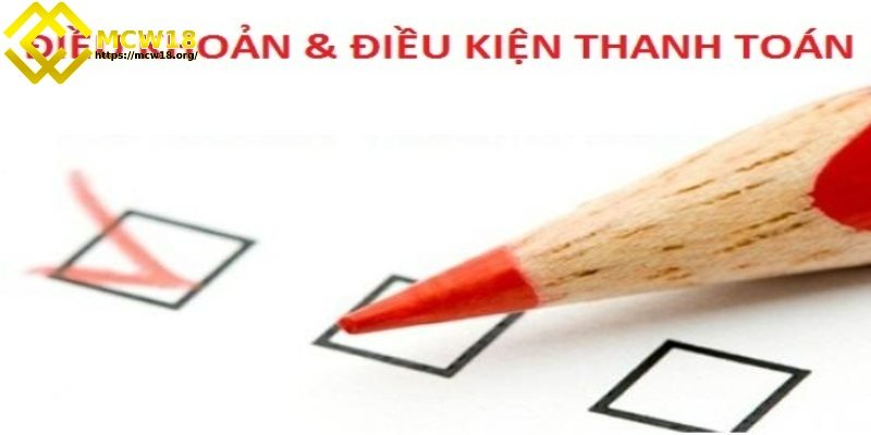 Những điều khoản điều kiện về quá trình thanh toán